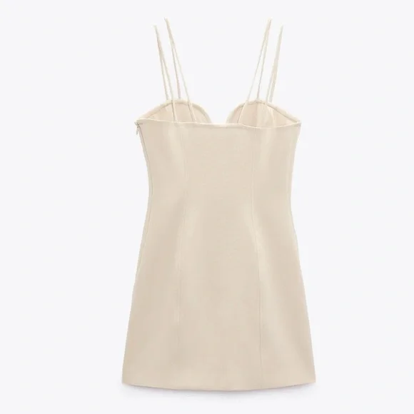 Wedding Dress ZARA Party Birthday Anniversary Date Dinner Bridesmaid Bride - Picture 4 of 4